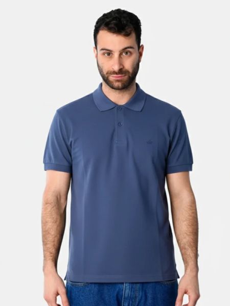 Μπλούζα Τύπου Polo μονόχρωμη Paco μπλε