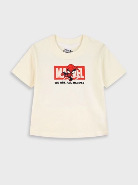 Μπλούζα Marvel Super heros εκρού