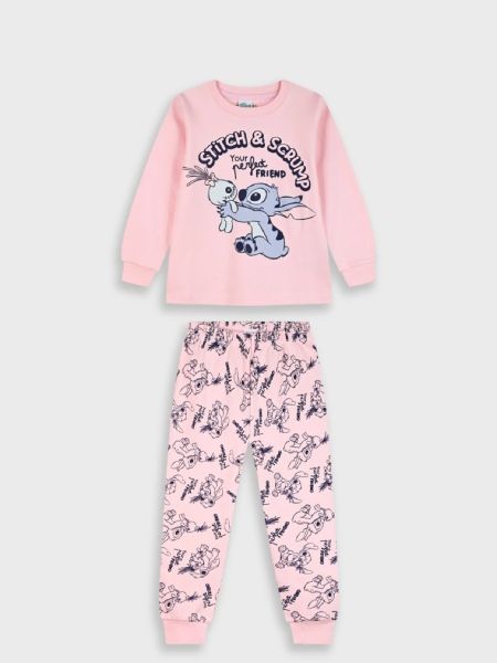 Πυτζάμες Disney Stitch ροζ